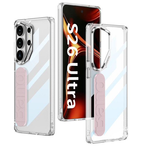 Samsung Galaxy S26 UItra GKK Space Silicone Wristband Phone Case - Pink