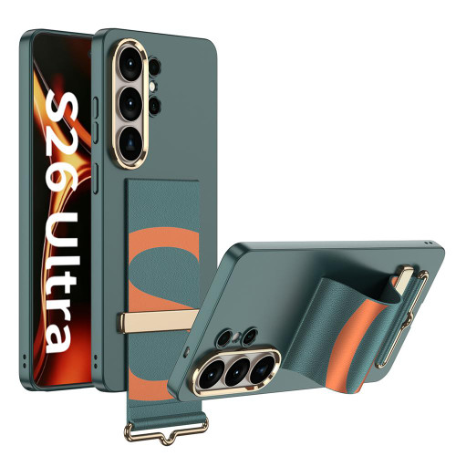 Samsung Galaxy S26 UItra GKK Ultra-thin Wristband Holder Phone Case - Green