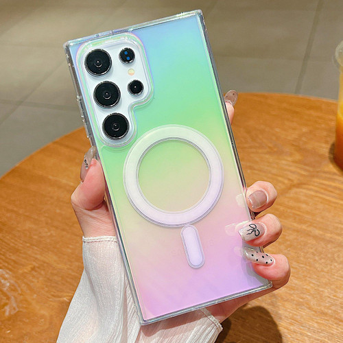 Samsung Galaxy S26 UItra Gradient Color MagSafe Airbag Full Coverage Phone Case - Rainbow