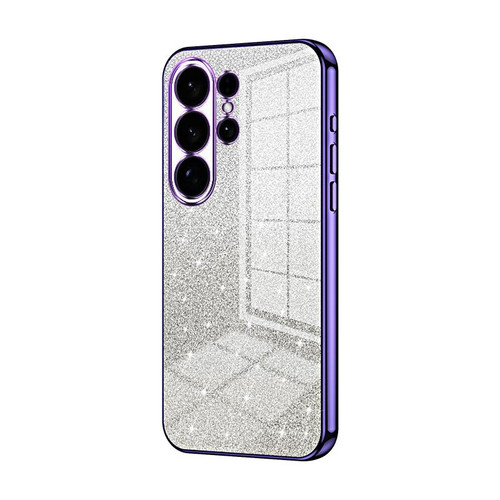 Samsung Galaxy S26 UItra Gradient Glitter Powder Electroplated Phone Case - Purple