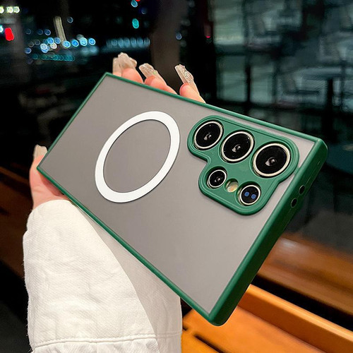 Samsung Galaxy S26 UItra Hawkeye Skin Feel MagSafe Phone Case - Dark Green