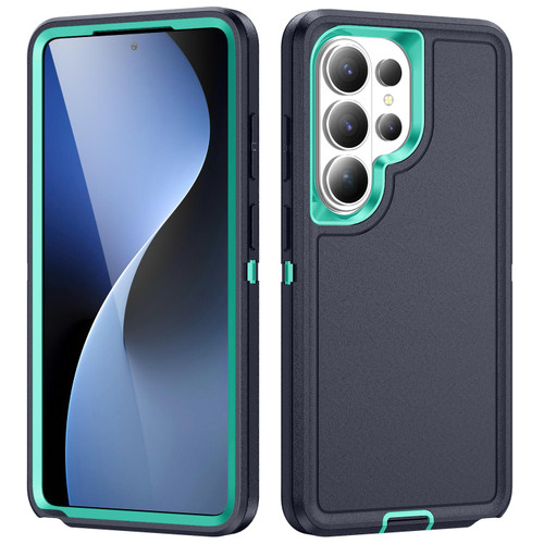 Samsung Galaxy S26 UItra Life Waterproof Rugged Phone Case - Dark Blue + Light Blue