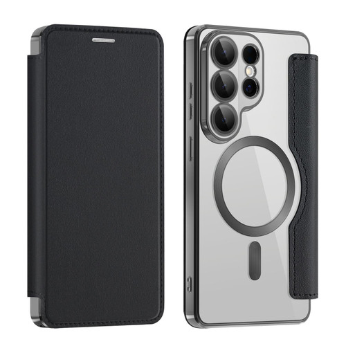 Samsung Galaxy S26 UItra Shield MagSafe RFID Anti-theft Leather Phone Case - Black