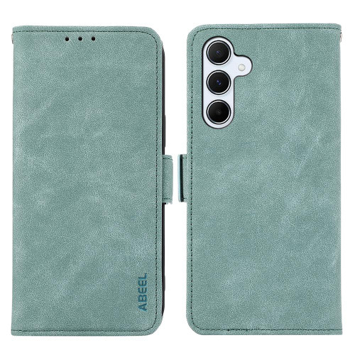 Samsung Galaxy S26+ ABEEL Frosted Magnetic RFID Leather Phone Case - Cyan