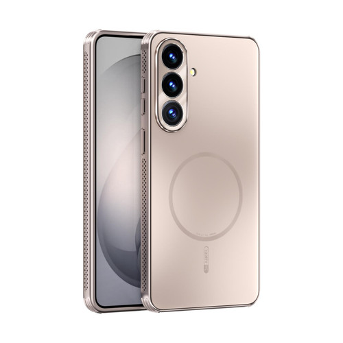 Samsung Galaxy S26+ ABEEL Heat Dissipation Frosted MagSafe Phone Case with Lens Film - Rose Gold