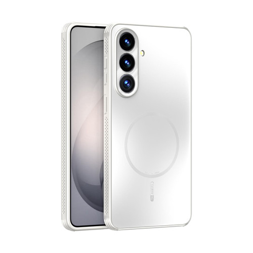 Samsung Galaxy S26+ ABEEL Heat Dissipation Frosted MagSafe Phone Case with Lens Film - White