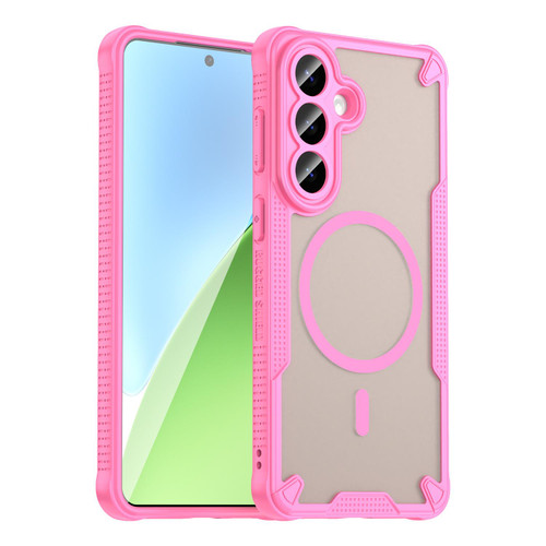 Samsung Galaxy S26+ Armor Glaze MagSafe Magnetic Phone Case - Pink