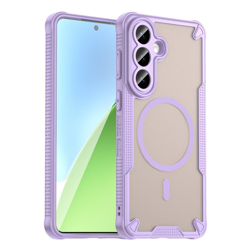 Samsung Galaxy S26+ Armor Glaze MagSafe Magnetic Phone Case - Purple