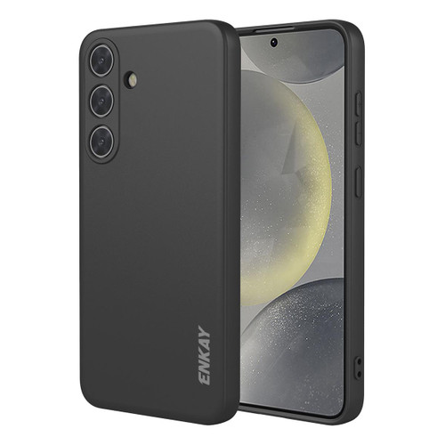 Samsung Galaxy S26+ ENKAY Liquid Silicone Soft Shockproof Phone Case - Black