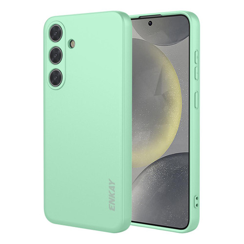 Samsung Galaxy S26+ ENKAY Liquid Silicone Soft Shockproof Phone Case - Light Green