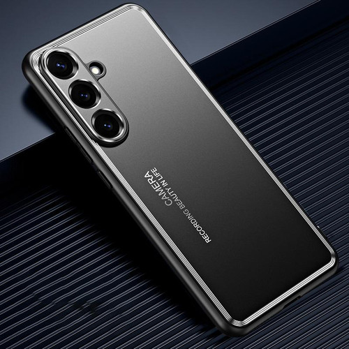 Samsung Galaxy S26+ Frosted Metal Phone Case - Black