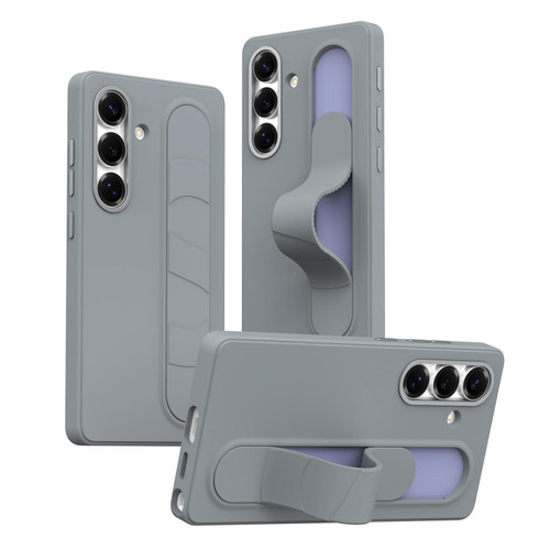 Samsung Galaxy S26+ Intelligent Control Button Wristband Phone Case - Space Gray