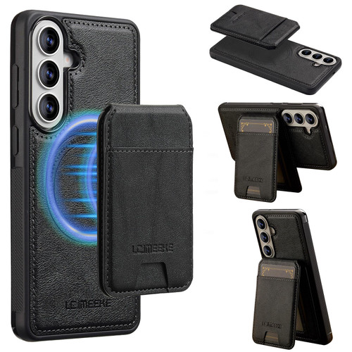 Samsung Galaxy S26+ LC.IMEEKE L3 Series Detachable RFID Card Bag Magsafe Phone Case - Black