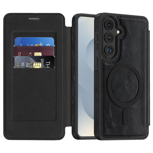 Samsung Galaxy S26+ Linton MagSafe Leather Phone Case - Black