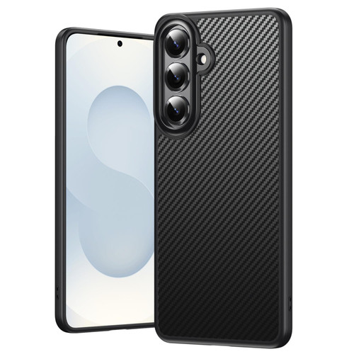 Samsung Galaxy S26+ MagSafe Kevlar Fiber Shockproof Phone Case - Black