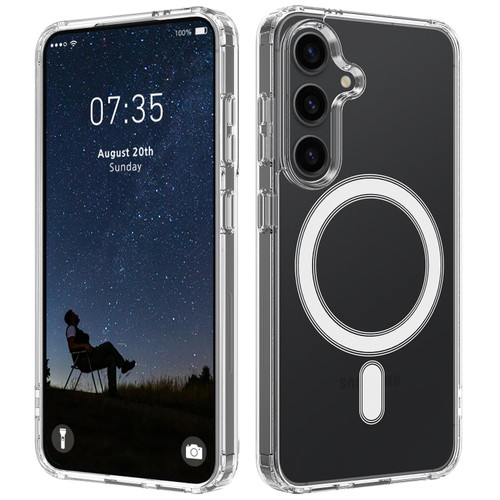 Samsung Galaxy S26+ MagSafe Magnetic Acrylic TPU Phone Case - Transparent