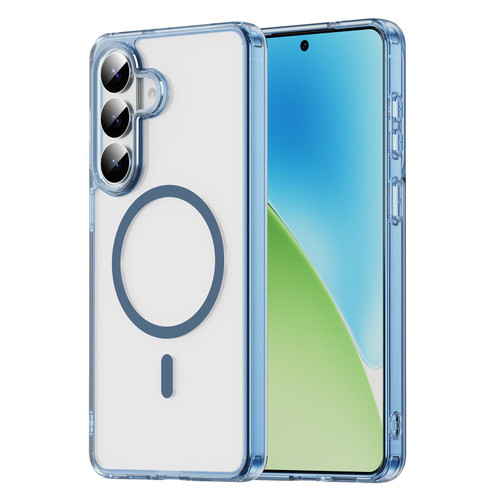 Samsung Galaxy S26+ PC Hybrid TPU Airbag Shockproof MagSafe Phone Case - Transparent Blue