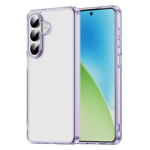 Samsung Galaxy S26+ PC Hybrid TPU Airbag Shockproof Phone Case - Transparent Purple