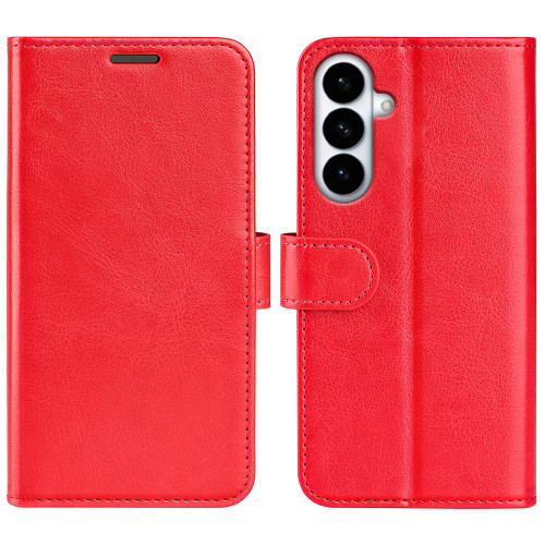 Samsung Galaxy S26+ R64 Texture Horizontal Flip Leather Phone Case - Red