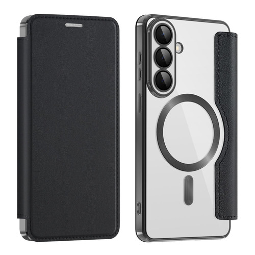 Samsung Galaxy S26+ Shield MagSafe RFID Anti-theft Leather Phone Case - Black