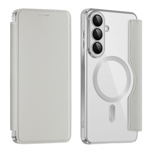 Samsung Galaxy S26+ Shield MagSafe RFID Anti-theft Leather Phone Case - Grey