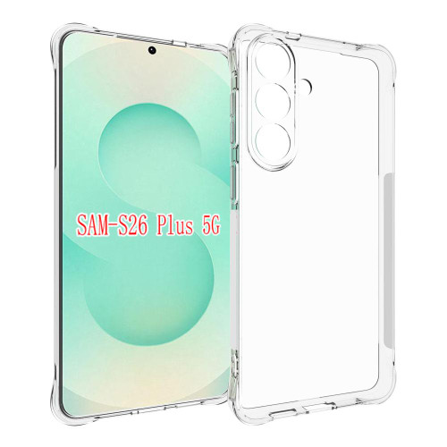 Samsung Galaxy S26+ Shockproof Non-slip Thickening TPU Phone Case - Transparent
