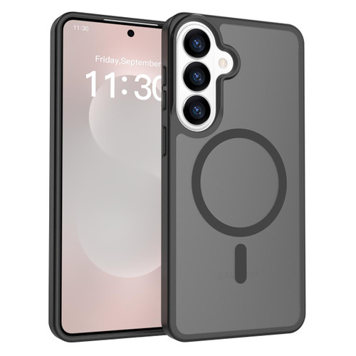 Samsung Galaxy S26+ Skin Feel TPU Hybrid PC MagSafe Phone Case - Black