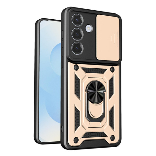 Samsung Galaxy S26+ Sliding Camera Cover Design TPU+PC Phone Case - Gold