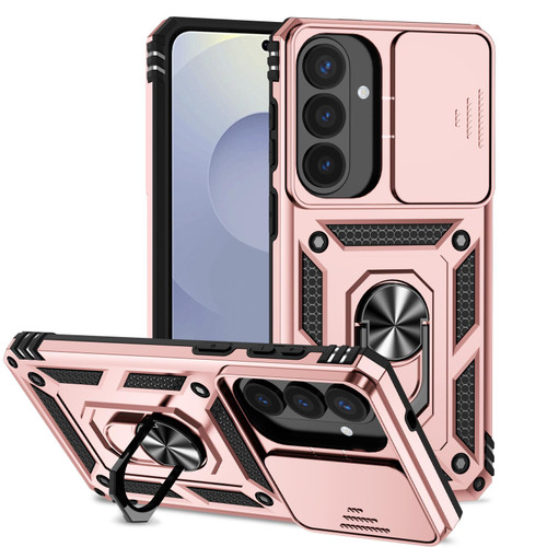 Samsung Galaxy S26+ Sliding Camshield Holder Phone Case - Rose Gold
