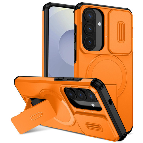 Samsung Galaxy S26+ Sliding Camshield MagSafe Holder Phone Case - Orange