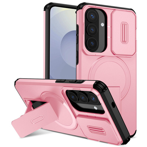 Samsung Galaxy S26+ Sliding Camshield MagSafe Holder Phone Case - Pink