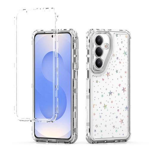 Samsung Galaxy S26+ Transparent Acrylic Laser Paper Phone Case - Stars