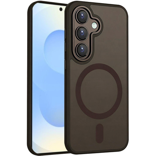 Samsung Galaxy S26+ XDcase Skin Feel Magnetic Frosted Phone Case with Lens Film - Brown