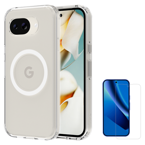 Axs - Ultra Clear Magsafe Case With Armorglass Pro Pack For Google Pixel 10a - Clear