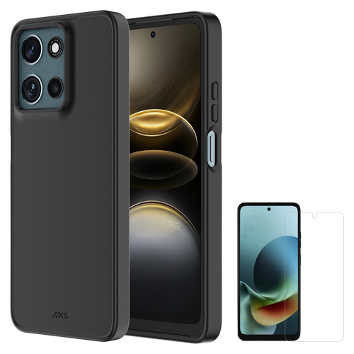 Axs - Pulse Magsafe Case With Armorglass Pro Screen Protector For Motorola Moto G Play 2026 - Black