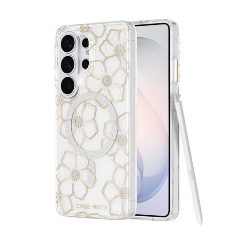 Case-mate - Floral Gems Case with Magnet for Samsung Galaxy S26 Ultra - Gold