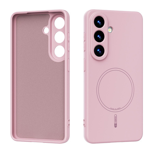 Samsung Galaxy S26 ABEEL Skin-friendly Feel Magsafe Liquid Silicone Phone Case - Pink