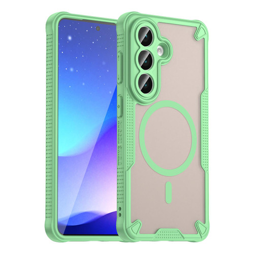 Samsung Galaxy S26 Armor Glaze MagSafe Magnetic Phone Case - Green