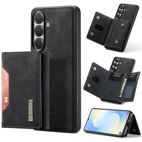 Samsung Galaxy S26 DG.MING M2 Series 3-Fold Multi Card Bag + Magnetic Phone Case - Black