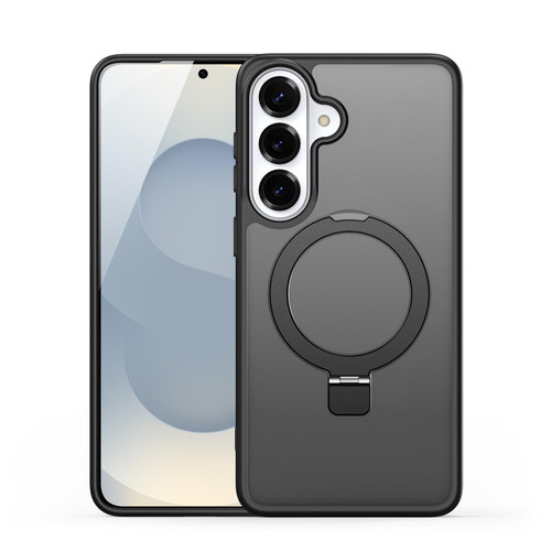 Samsung Galaxy S26 DUX DUCIS Yind Series MagSafe TPU Hybrid PC Phone Case with Stand - Black