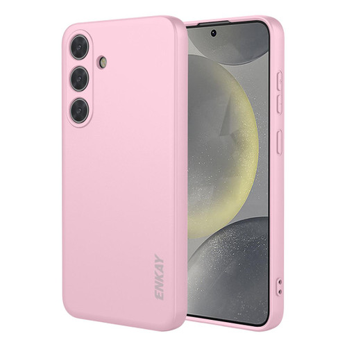 Samsung Galaxy S26 ENKAY Liquid Silicone Soft Shockproof Phone Case - Pink