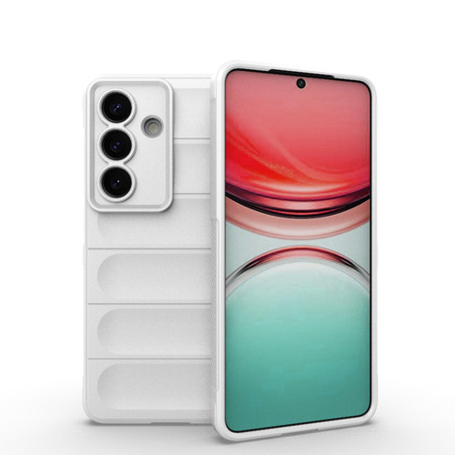 Samsung Galaxy S26 Magic Shield TPU + Flannel Phone Case - White