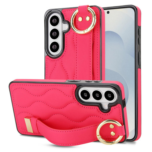 Samsung Galaxy S26+ Non-slip Full Coverage Ring PU Phone Case with