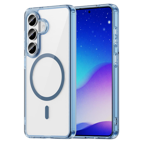 Samsung Galaxy S26 PC Hybrid TPU Airbag Shockproof MagSafe Phone Case - Transparent Blue