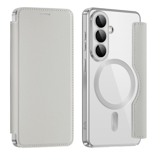 Samsung Galaxy S26 Shield MagSafe RFID Anti-theft Leather Phone Case - Grey