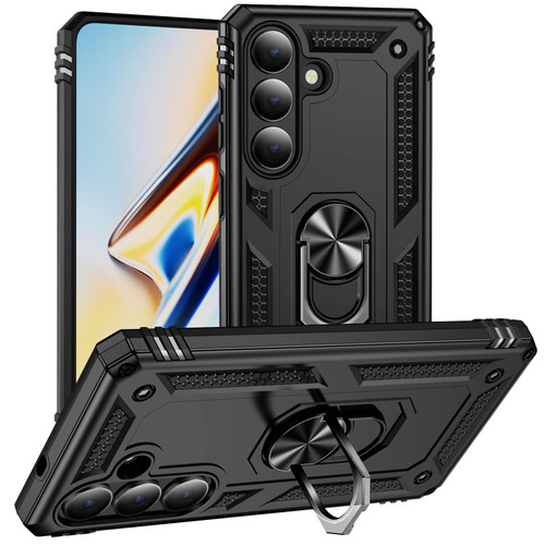 Samsung Galaxy S26 Shockproof TPU + PC Phone Case - Black