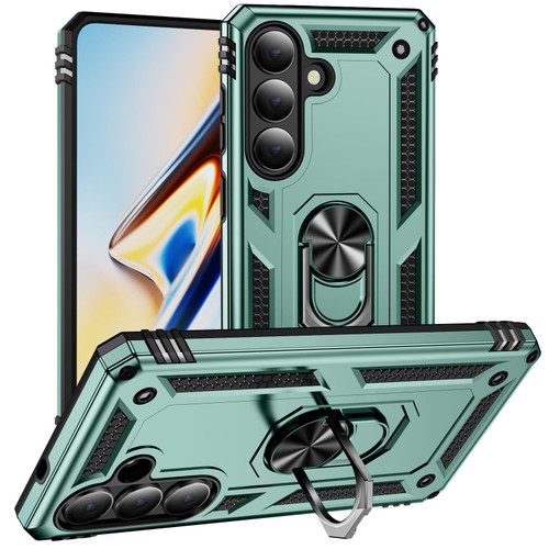 Samsung Galaxy S26 Shockproof TPU + PC Phone Case - Dark Green