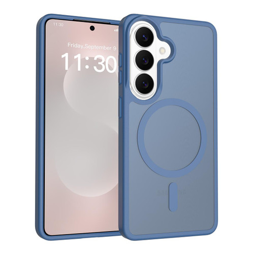 Samsung Galaxy S26 Skin Feel TPU Hybrid PC MagSafe Phone Case - Blue