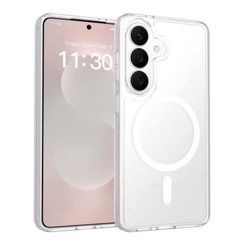 Samsung Galaxy S26 Skin Feel TPU Hybrid PC MagSafe Phone Case - Transparent