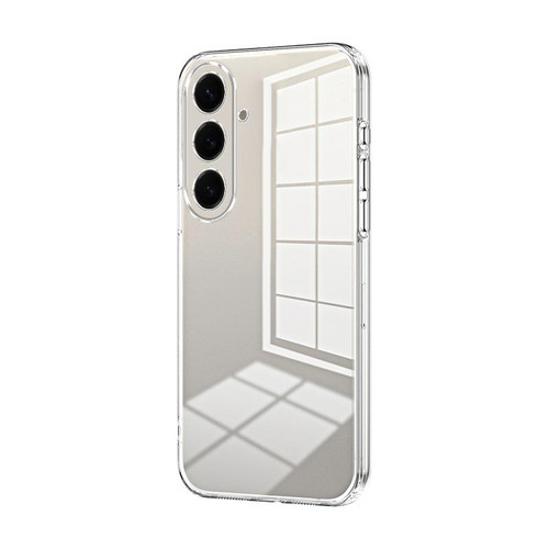 Samsung Galaxy S26 Transparent Plating Fine Hole Phone Case - Transparent